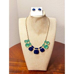 Kate Spade Cause A Stir Graduated Stone Necklace & Stud Earring Set - NWT